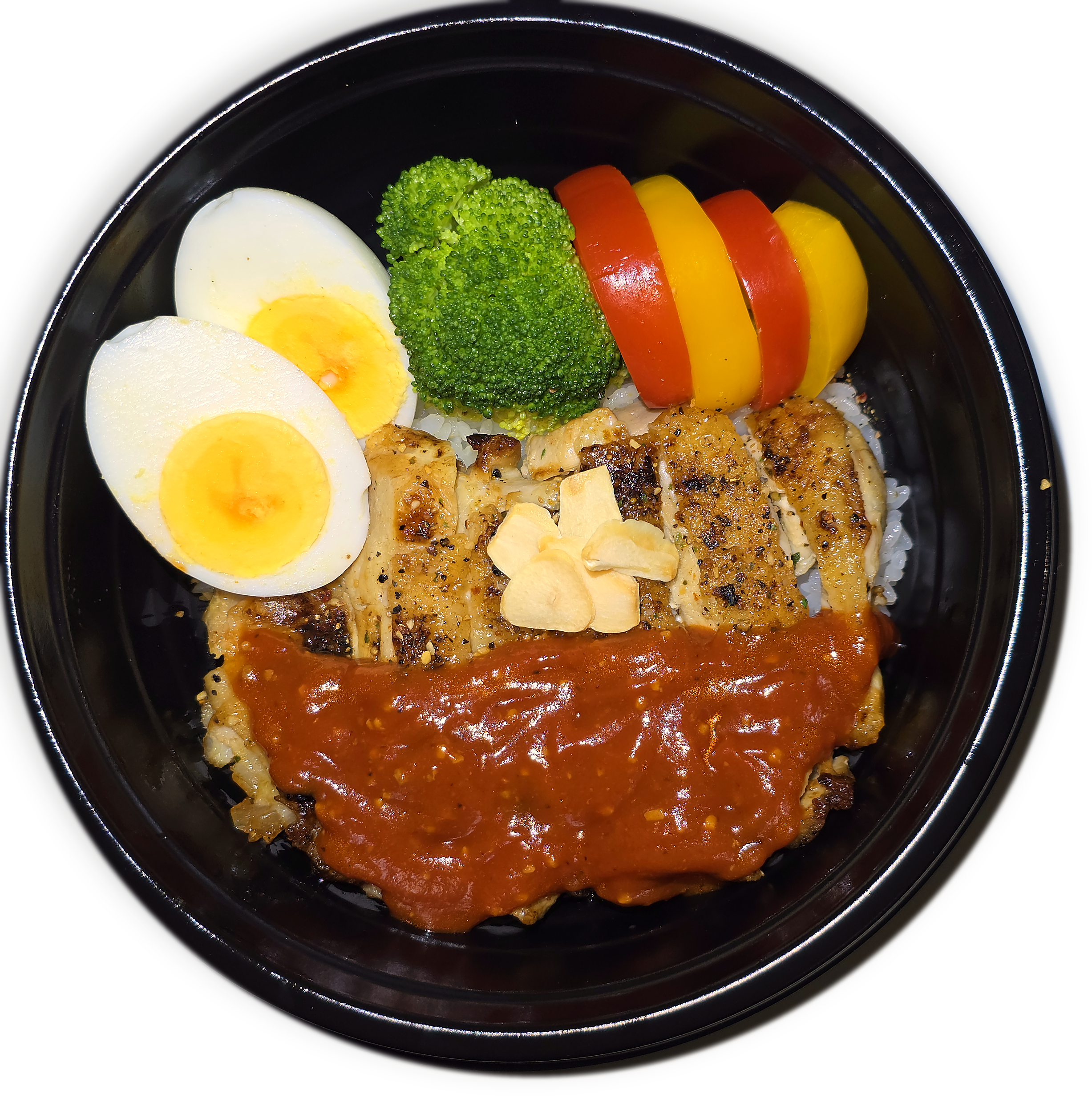 トマトガーリックチキン丼の商品写真